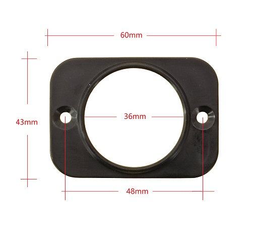 Cigarette Lighter Socket Panel Dimensions