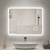 Bathroom Mirror with LED light, 3 Color Temperatures Adjustable, Defog 700x900 Smart Mirror (HM1017) - HOMALL