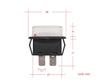 2x Standard Blade Fuse Holder Panel Mount LED Pilot Light 12/24V Auto Marine (R3-67) - HOMALL