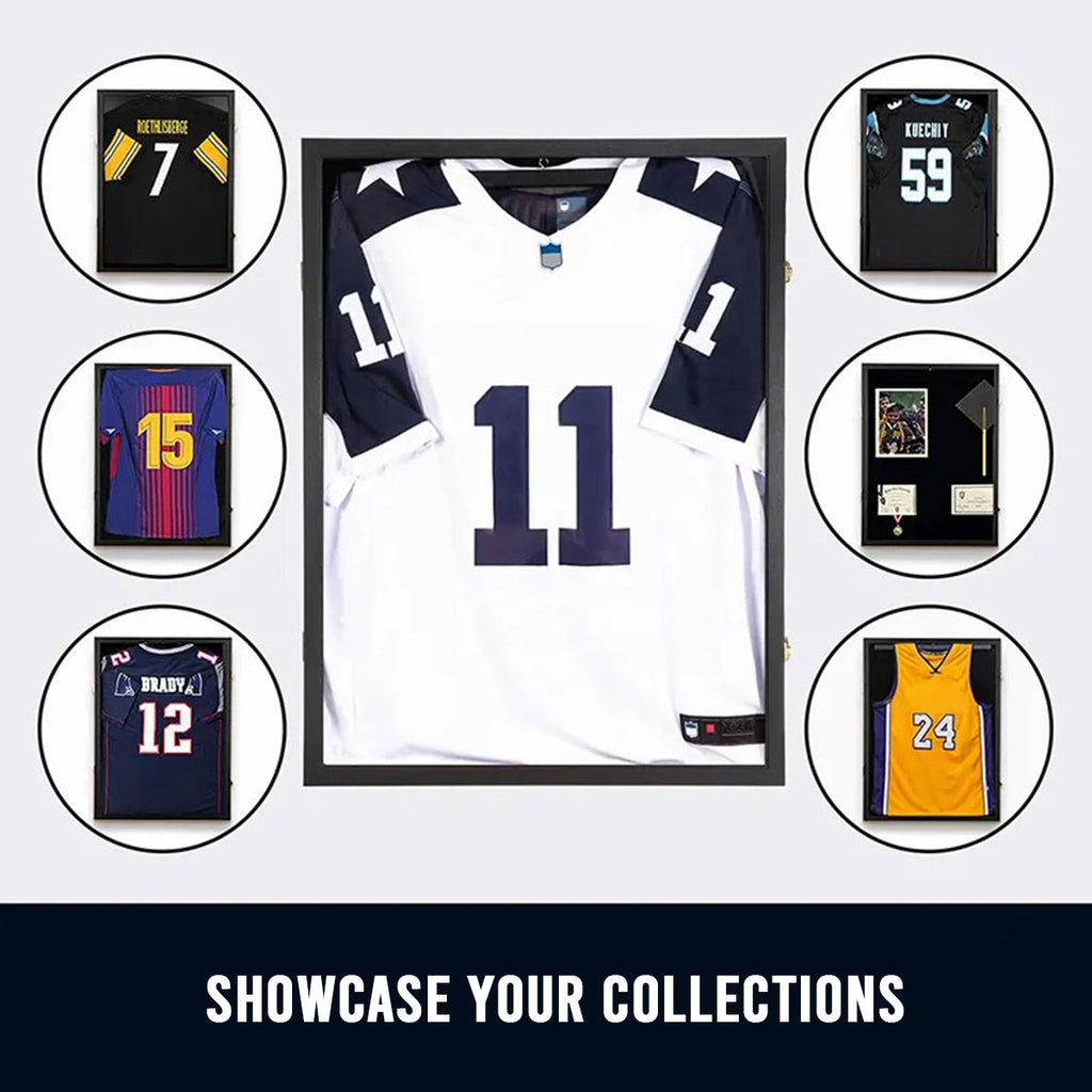 Sport Jersey Frame Display Frame 80x60cm – Black Modern Square Profile