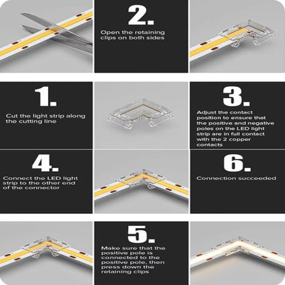 LED Stripe light 8mm Elbow Joiner connector