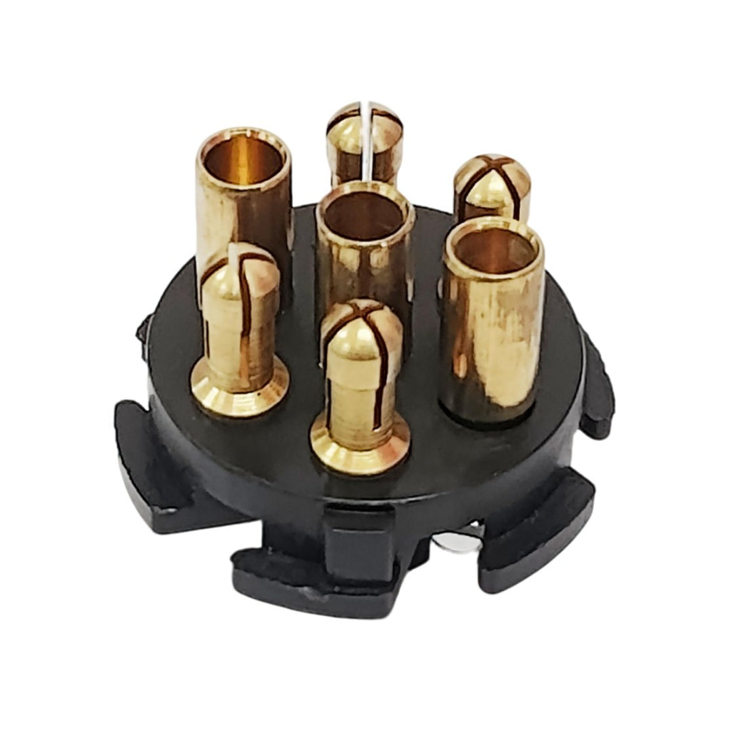 7 Pin Round Plug Metal Adapter Connector Best Trailer Plug Caravan Boat - HOMALL