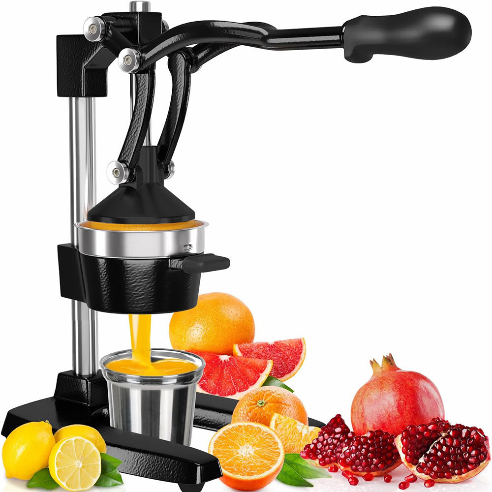 Hand Press Juicer Fast Extract 304 SS + Cast Alloy Fruit Extractor Squeezer Orange Citrus Manual Juicer