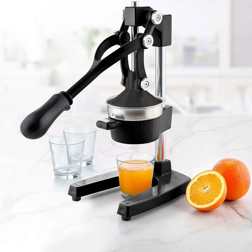 Hand Press Juicer Fast Extract 304 SS + Cast Alloy Fruit Extractor Squeezer Orange Citrus Manual Juicer