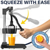 Hand Press Juicer Fast Extract 304 SS + Cast Alloy Fruit Extractor Squeezer Orange Citrus Manual Juicer