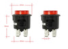 3x Push Button Switch LED Pilot Light 12V ø20mm Auto Marine 12V/20A, 125V/16A, 250V/10A (R13-527) - HOMALL