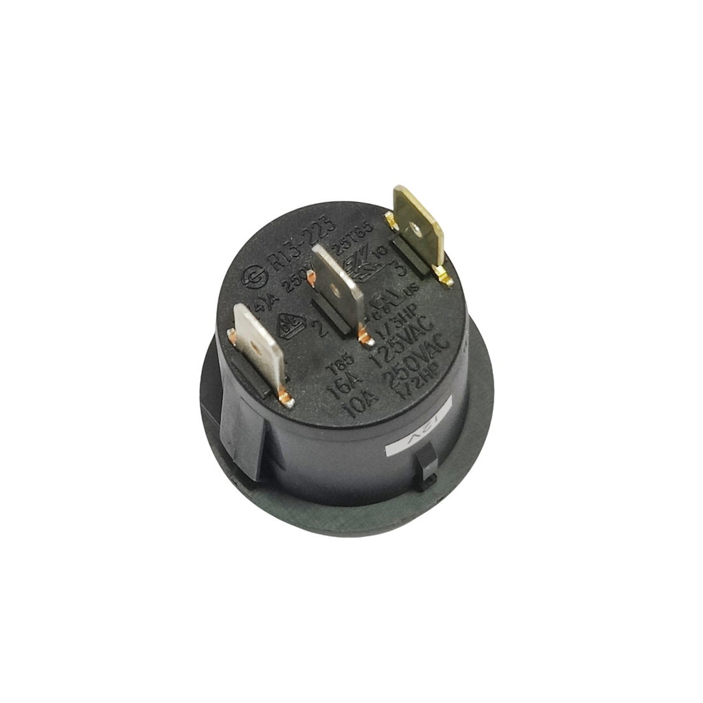 3x Rocker Switch LED Pilot Light 12V ø25mm Auto Marine 12V/20A, 125V/16A, 250V/10A (R13-223) - HOMALL